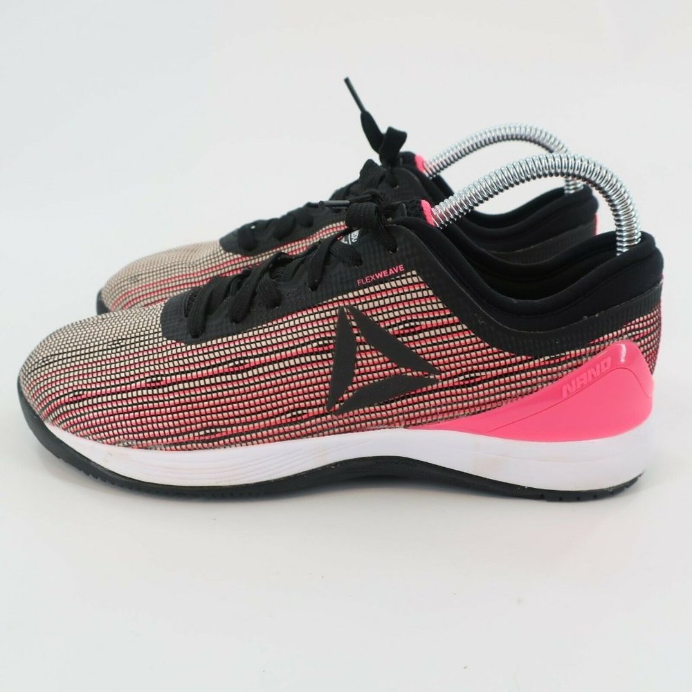 Reebok Crossfit Training Gym Womens Shoes Sneakers Pink Black Size 5.5